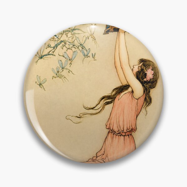 Item preview, Fairy Wall Art – Art Nouveau Pandora's Box Print for Whimsical Cottage Decor designed and sold by RickE.
