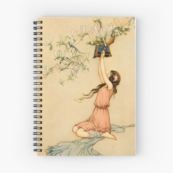 Item preview, Fairy Wall Art – Art Nouveau Pandora's Box Print for Whimsical Cottage Decor designed and sold by RickE.