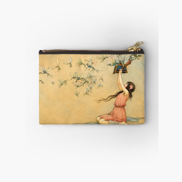 Item preview, Fairy Wall Art – Art Nouveau Pandora's Box Print for Whimsical Cottage Decor designed and sold by RickE.