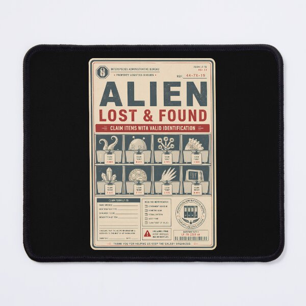 Item preview, Alien Lost and Found Department Notice designed and sold by agearb.