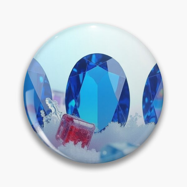 Item preview, Blue Sapphire Gemstones with Colorful Glass Cubes in Crystal Splash. designed and sold by fbtrisha.