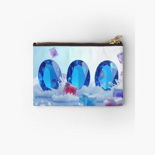 Item preview, Blue Sapphire Gemstones with Colorful Glass Cubes in Crystal Splash. designed and sold by fbtrisha.