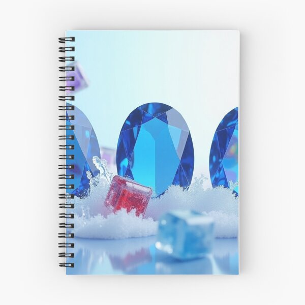Item preview, Blue Sapphire Gemstones with Colorful Glass Cubes in Crystal Splash. designed and sold by fbtrisha.