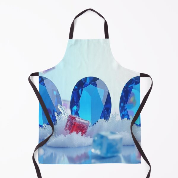 Item preview, Blue Sapphire Gemstones with Colorful Glass Cubes in Crystal Splash. designed and sold by fbtrisha.