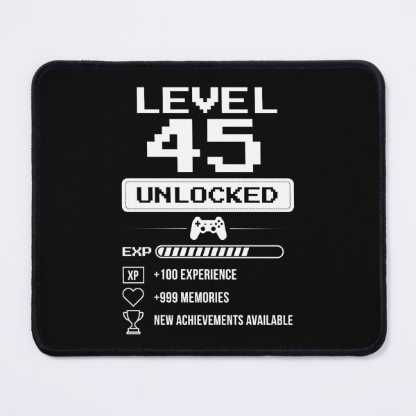 Item preview, Level 45 Unlocked birthday gift designed and sold by NumbersFort.