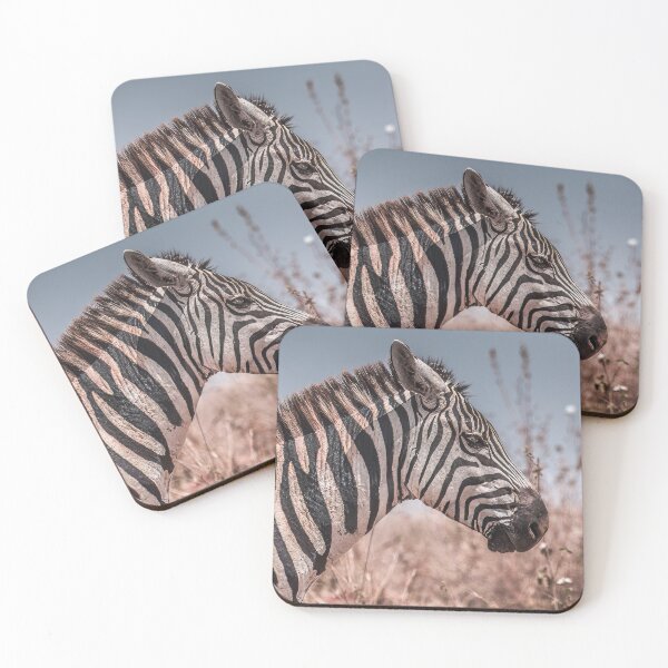 Item preview, Striking Zebra Profile Portrait in the Wild designed and sold by OlaniPictures.