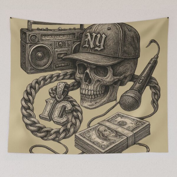 Item preview, Skull Street Vibes – Iconic Urban Style designed and sold by Catfcreations.