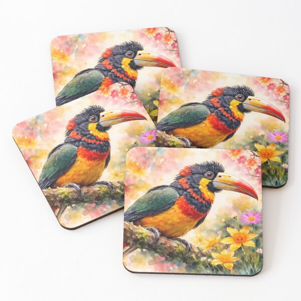 Item preview, Colorful Toucan in Spring Blossoms designed and sold by cuprum.