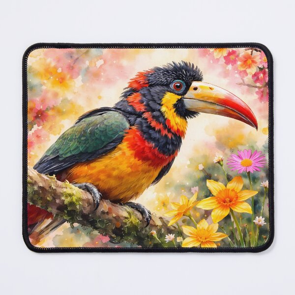 Item preview, Colorful Toucan in Spring Blossoms designed and sold by cuprum.