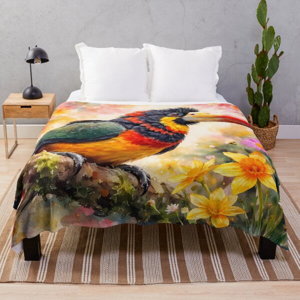 Item preview, Colorful Toucan in Spring Blossoms designed and sold by cuprum.