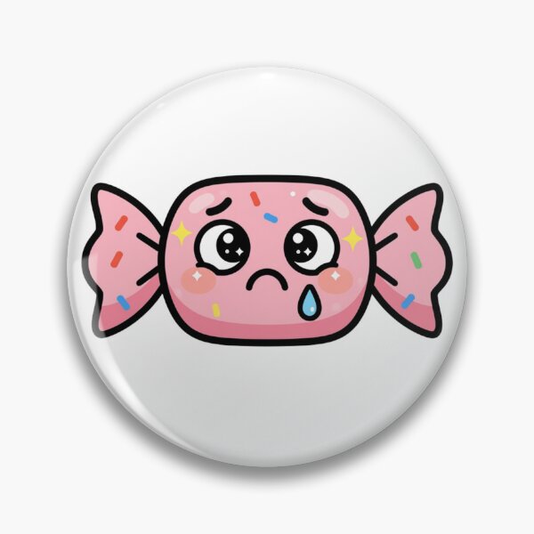 Item preview, Cute Nervous Kawaii Candy Cartoon | Adorable Stressed Candy Sticker & Gift Design designed and sold by Rood Art Studio.
