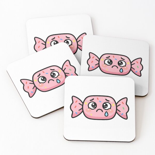 Item preview, Cute Nervous Kawaii Candy Cartoon | Adorable Stressed Candy Sticker & Gift Design designed and sold by Rood Art Studio.