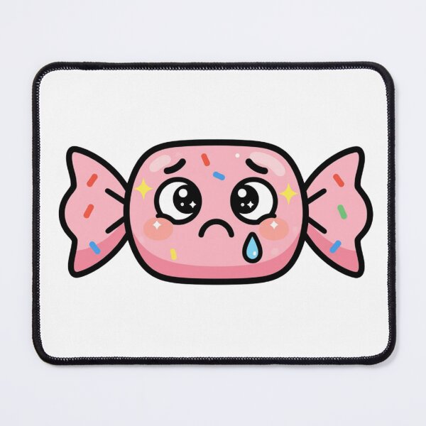Item preview, Cute Nervous Kawaii Candy Cartoon | Adorable Stressed Candy Sticker & Gift Design designed and sold by Rood Art Studio.
