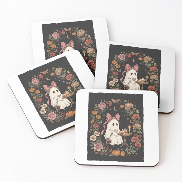 Item preview, Ghost Tea Party Floral Frame designed and sold by Roy & Tiffany.