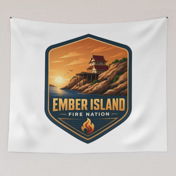 Item preview, Ember Island Nature Landscape designed and sold by FrontierCosmic.