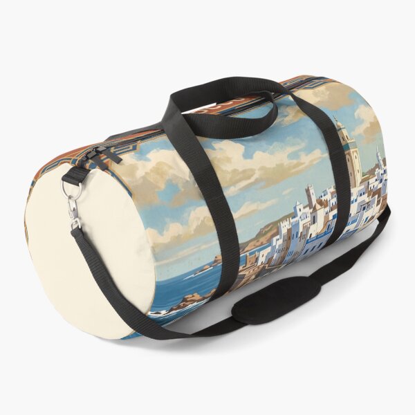 Item preview, Essaouira Morocco Vintage Travel Art – Medina Ramparts & Fishing Port designed and sold by Bomax121.