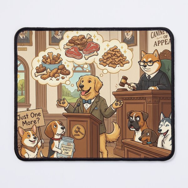Item preview, Treat Negotiator | Funny Dog Lover Design | Courtroom Dog Illustration | Premium Pet Lifestyle Graphic designed and sold by SAJ Design Studio.
