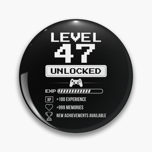 Item preview, Level 47 Unlocked birthday gift designed and sold by NumbersFort.