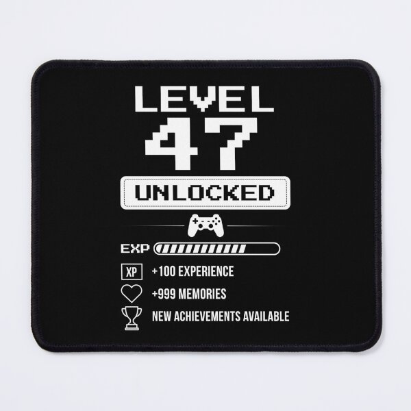 Item preview, Level 47 Unlocked birthday gift designed and sold by NumbersFort.