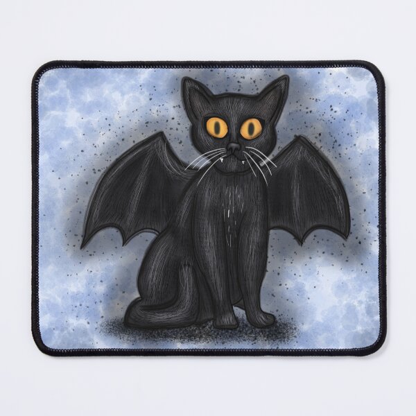 Item preview, Black cat with wings and teeth designed and sold by Aileen-Lights.