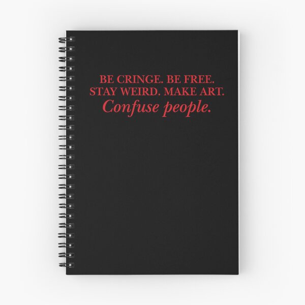 Item preview, Be Cringe Be Free Red Quote Typography designed and sold by eMKa82.