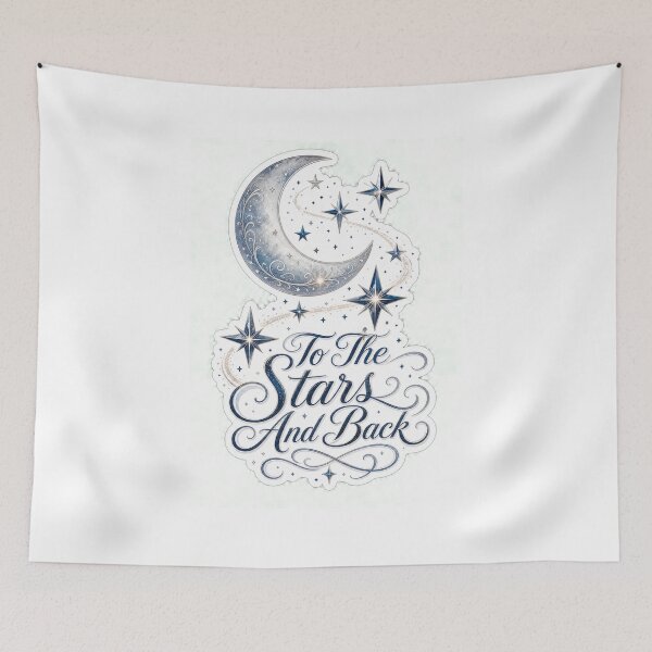 Item preview, To The Stars And Back Celestial Moon Romantic Sticker designed and sold by Aliplus+.