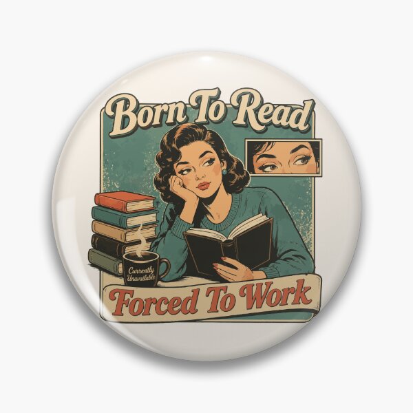 Item preview, Retro Comic Style Born To Read, Forced To Work designed and sold by legendaryskins.