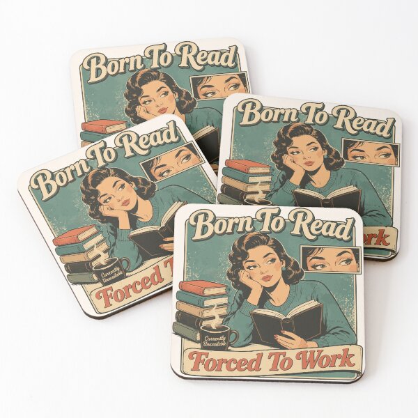 Item preview, Retro Comic Style Born To Read, Forced To Work designed and sold by legendaryskins.