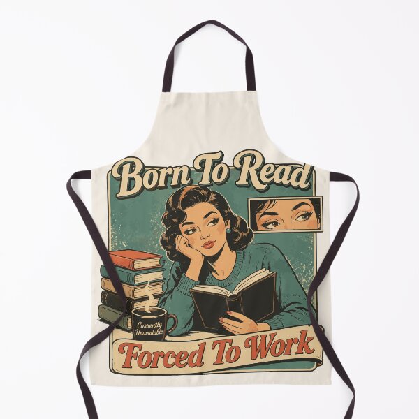 Item preview, Retro Comic Style Born To Read, Forced To Work designed and sold by legendaryskins.
