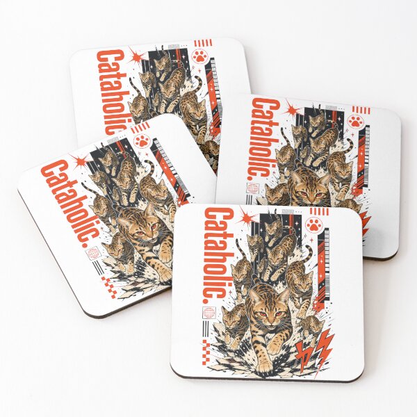 Item preview, Cataholic - Pack of running Bengal cats designed and sold by Bengoer18.