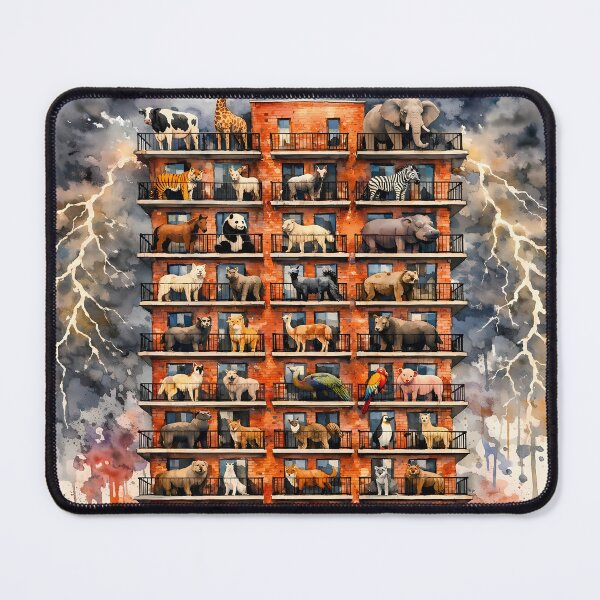 Item preview, Animals in Tall Building designed and sold by cuprum.