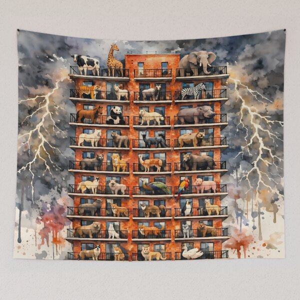 Item preview, Animals in Tall Building designed and sold by cuprum.