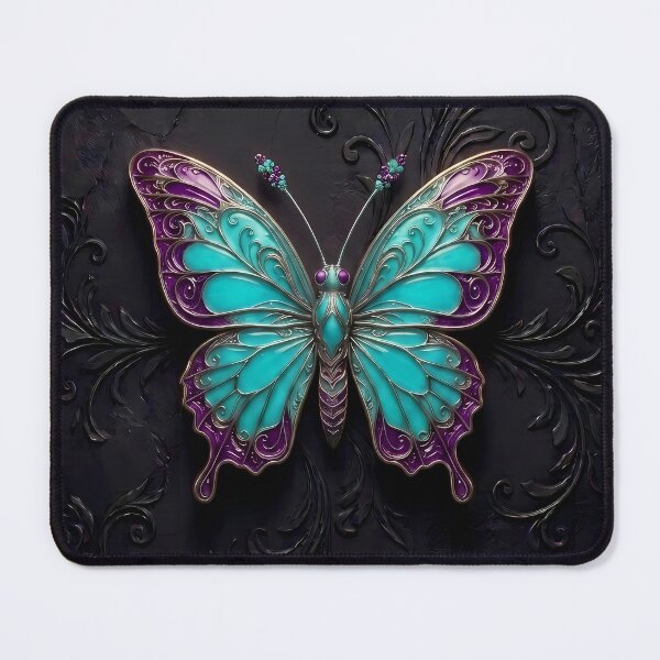 Item preview, Cyan and Purple Gothic Butterfly 3D Jewel Design designed and sold by LuisWorks.