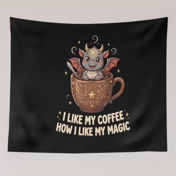 Item preview, Black Coffee - Cute Evil Baphomet Gift designed and sold by fejesrussh.
