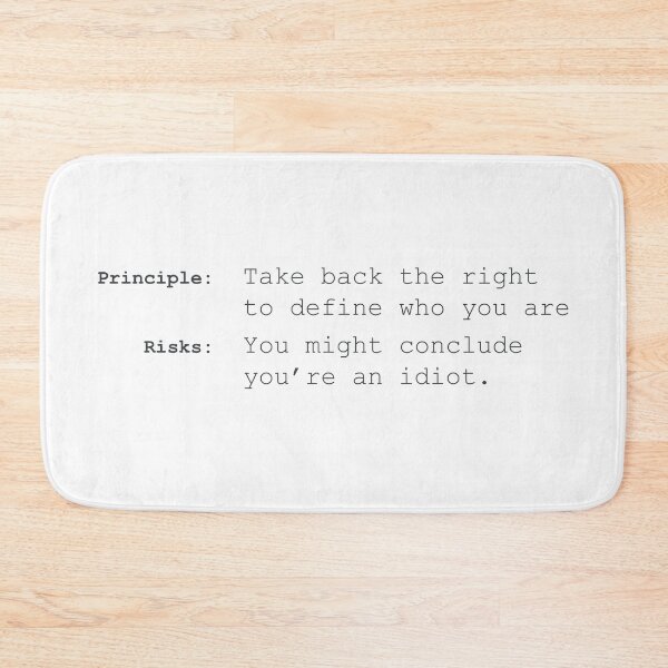 Item preview, Crisis Of Meaning Self Discovery Typography Poster designed and sold by drTerrens.
