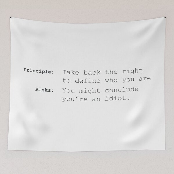 Item preview, Crisis Of Meaning Self Discovery Typography Poster designed and sold by drTerrens.