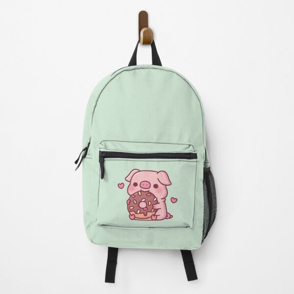 Item preview, Cute Pig Munching On Chocolate Donut With Sprinkles designed and sold by rustydoodle.