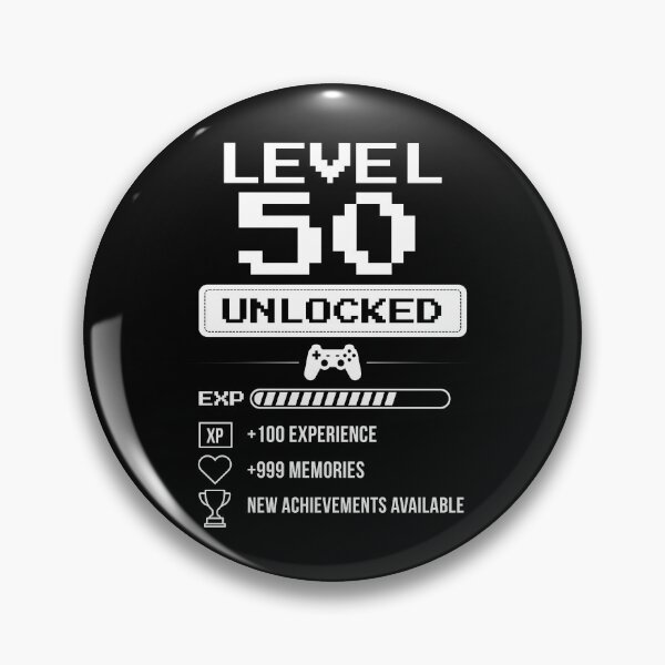 Item preview, Level 50 Unlocked birthday gift designed and sold by NumbersFort.