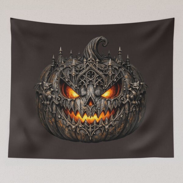 Item preview, Halloween Gothic Pumpkin  designed and sold by DirtyDogArts.