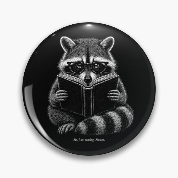 Artikelvorschau, Sehr geehrter Herr, ich lese Shoosh Raccoon, ein Buchliebhaber. entworfen und verkauft von will freed18.