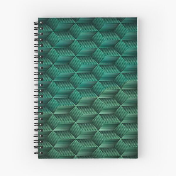 Item preview, Geometric Pattern with Textured Diamond Shapes in Varying Shades of Deep Teal and Aqua Green designed and sold by Matt_Smith.