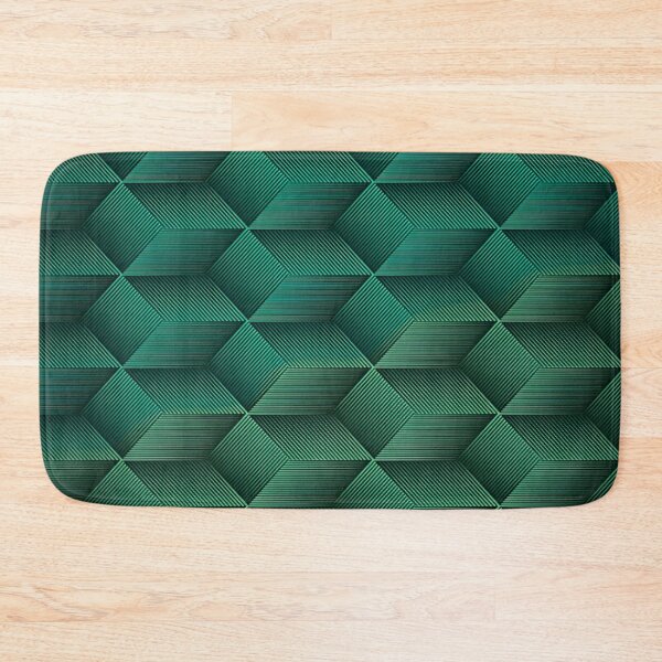 Item preview, Geometric Pattern with Textured Diamond Shapes in Varying Shades of Deep Teal and Aqua Green designed and sold by Matt_Smith.