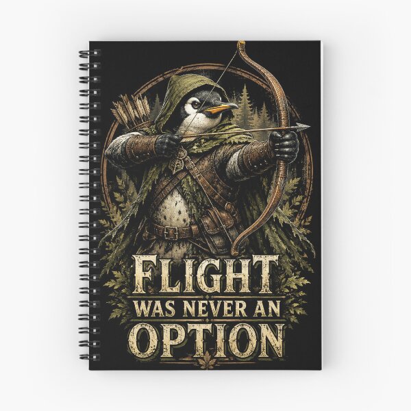 Item preview, Flight was Never an Option Archer Penguin Graphic Funny designed and sold by will freed18.