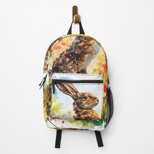Item preview, Dancing Hares in Flower Field designed and sold by cuprum.