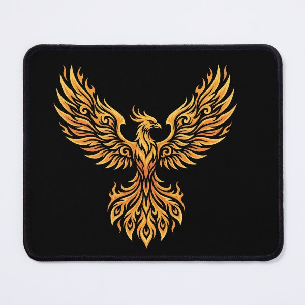 Item preview, Flaming Phoenix Vector Illustration | Fire Bird Fantasy Art | Mythical Phoenix Design designed and sold by StickerHavenn.