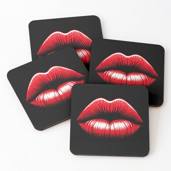 Item preview, Red Lips – Pop Art Glow designed and sold by Rocket&Stars.