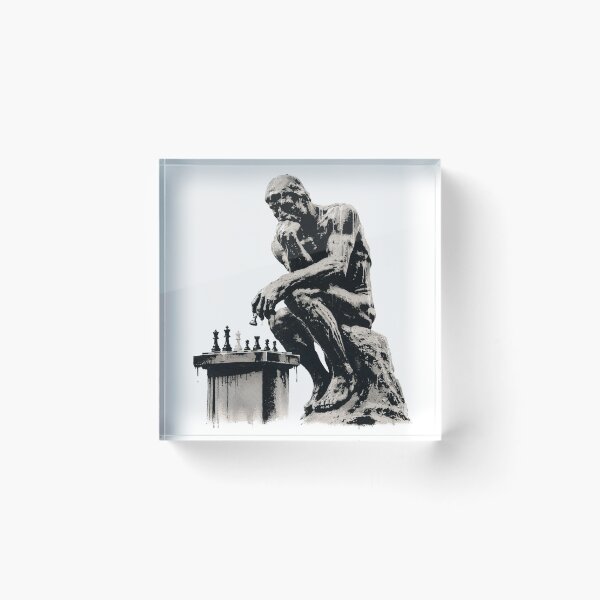 Item preview, The chess Thinker Graffiti designed and sold by Joako Zeta.