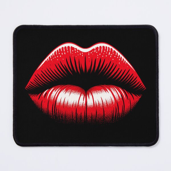 Item preview, Red Lips – Pop Art Glow designed and sold by Rocket&Stars.