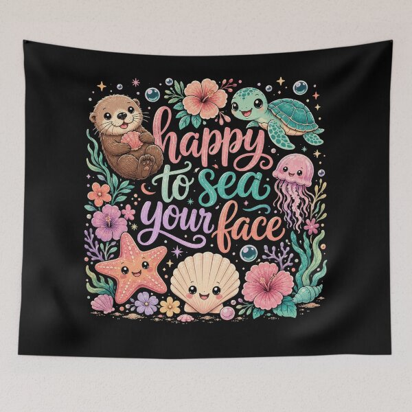 Item preview, Happy To Sea Your Face Back to School Ocean  designed and sold by will freed18.