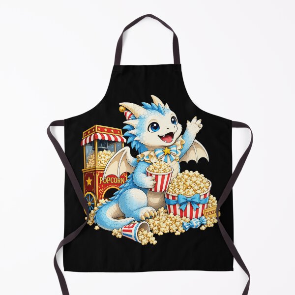 Item preview, Cute Baby Dragon with Popcorn designed and sold by Hatchling Hollow.